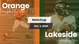 Matchup: Orange  vs. Lakeside  2020