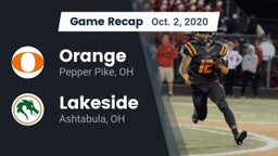 Recap: Orange  vs. Lakeside  2020