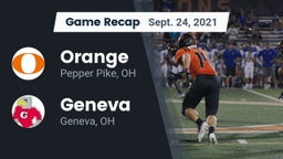 Recap: Orange  vs. Geneva  2021