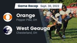 Recap: Orange  vs. West Geauga  2022