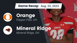 Recap: Orange  vs. Mineral Ridge  2023