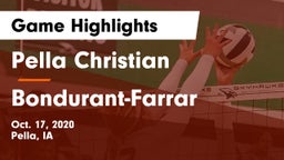 Pella Christian  vs Bondurant-Farrar  Game Highlights - Oct. 17, 2020
