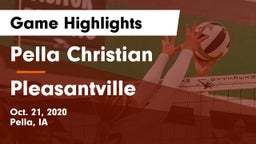 Pella Christian  vs Pleasantville  Game Highlights - Oct. 21, 2020