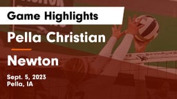 Pella Christian  vs Newton   Game Highlights - Sept. 5, 2023