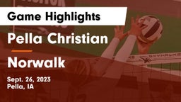 Pella Christian  vs Norwalk  Game Highlights - Sept. 26, 2023