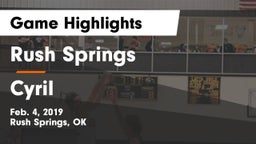 Rush Springs  vs Cyril  Game Highlights - Feb. 4, 2019