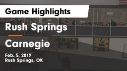 Rush Springs  vs Carnegie  Game Highlights - Feb. 5, 2019