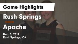 Rush Springs  vs Apache  Game Highlights - Dec. 3, 2019