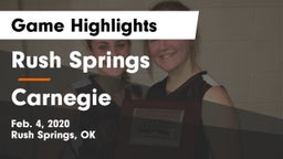 Rush Springs  vs Carnegie  Game Highlights - Feb. 4, 2020