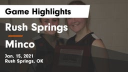 Rush Springs  vs Minco  Game Highlights - Jan. 15, 2021