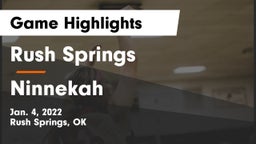 Rush Springs  vs Ninnekah  Game Highlights - Jan. 4, 2022