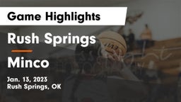Rush Springs  vs Minco  Game Highlights - Jan. 13, 2023