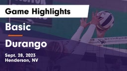 Basic  vs Durango  Game Highlights - Sept. 28, 2023