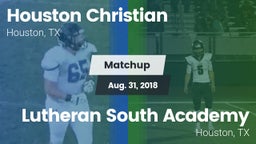 Matchup: Houston Christian vs. Lutheran South Academy 2018