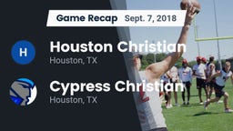 Recap: Houston Christian  vs. Cypress Christian  2018