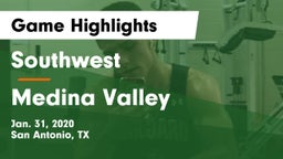 Southwest  vs Medina Valley  Game Highlights - Jan. 31, 2020