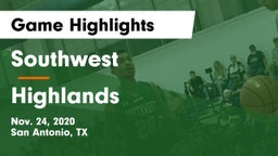 Southwest  vs Highlands  Game Highlights - Nov. 24, 2020