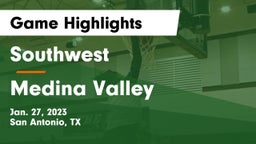 Southwest  vs Medina Valley  Game Highlights - Jan. 27, 2023