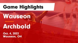 Wauseon  vs Archbold Game Highlights - Oct. 4, 2022