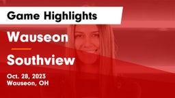 Wauseon  vs Southview  Game Highlights - Oct. 28, 2023