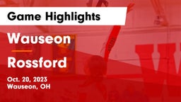 Wauseon  vs Rossford  Game Highlights - Oct. 20, 2023