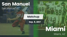 Matchup: San Manuel High Scho vs. Miami  2017