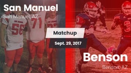 Matchup: San Manuel High Scho vs. Benson  2017