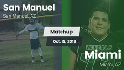 Matchup: San Manuel High Scho vs. Miami  2018