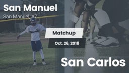 Matchup: San Manuel High Scho vs. San Carlos 2018
