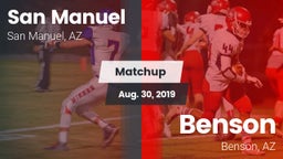 Matchup: San Manuel High Scho vs. Benson  2019