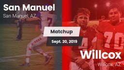 Matchup: San Manuel High Scho vs. Willcox  2019