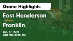 East Henderson  vs Franklin  Game Highlights - Jan. 17, 2023