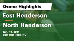 East Henderson  vs North Henderson  Game Highlights - Jan. 12, 2024