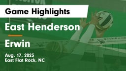 East Henderson  vs Erwin  Game Highlights - Aug. 17, 2023