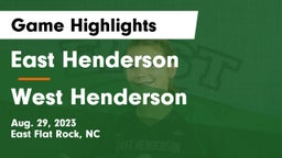 East Henderson  vs West Henderson  Game Highlights - Aug. 29, 2023