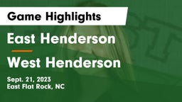 East Henderson  vs West Henderson  Game Highlights - Sept. 21, 2023