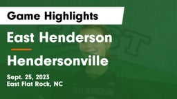 East Henderson  vs Hendersonville  Game Highlights - Sept. 25, 2023