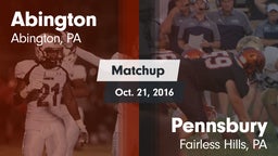 Matchup: Abington  vs. Pennsbury  2016