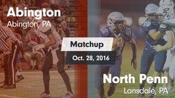 Matchup: Abington  vs. North Penn  2016