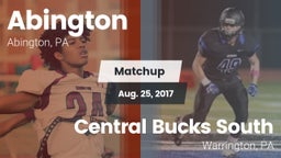 Matchup: Abington  vs. Central Bucks South  2017