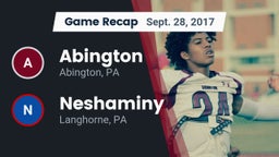 Recap: Abington  vs. Neshaminy  2017