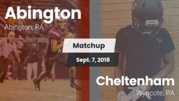 Matchup: Abington  vs. Cheltenham  2018