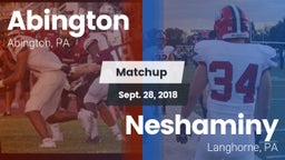 Matchup: Abington  vs. Neshaminy  2018