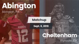 Matchup: Abington  vs. Cheltenham  2019