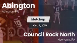 Matchup: Abington  vs. Council Rock North  2019