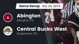 Recap: Abington  vs. Central Bucks West  2019