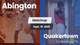 Matchup: Abington  vs. Quakertown  2020
