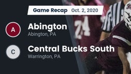 Recap: Abington  vs. Central Bucks South  2020