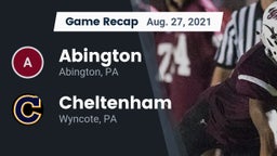 Recap: Abington  vs. Cheltenham  2021