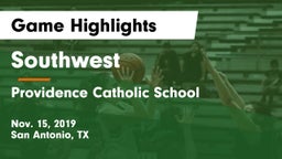 Southwest  vs Providence Catholic School Game Highlights - Nov. 15, 2019